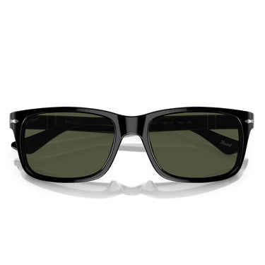 Persol Okulary Przeciwsłoneczne PO3048S 95/31 Czarny/Zielony Unisex 4
