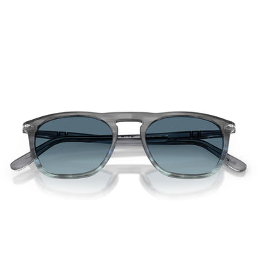 Persol Occhiali da Sole PO3391S 1205Q8 Gae Grigio Striato Blu/Azzurro Sfumato Blu Unisex 5