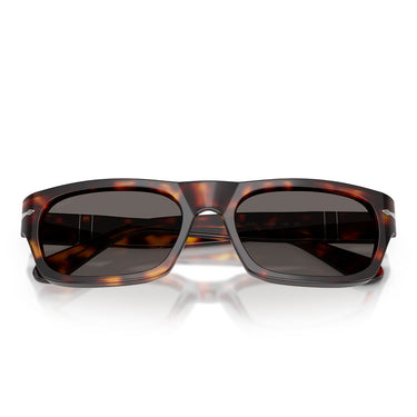 Persol Occhiali da Sole PO3398S 24 B1 Marrone Grigio Scuro Unisex 5