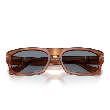 Persol Occhiali da Sole PO3398S 96/56 Terra di Siena/Azzurro Unisex 5