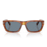 Persol Occhiali da Sole PO3398S 96/56 Terra di Siena/Azzurro Unisex