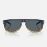 Persol Occhiali da Sole PO3401S 1245R5 x Cassina Limited Edition Blu Striato Beige/Blu Unisex