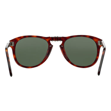 Persol Okulary Przeciwsłoneczne PO0714 24/31 Składane Havana/Zielone Unisex 5