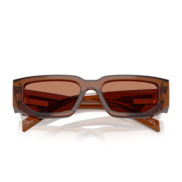 Prada Okulary Przeciwsłoneczne PR09ZS 20H90Q Ciemnobrązowy Przezroczysty Brązowy Unisex 5