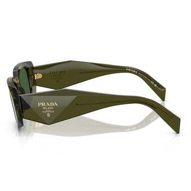 Prada Okulary Przeciwsłoneczne PR17WS 19Z1I0 Butelka Przezroczysta/Ciemnozielony Unisex 2