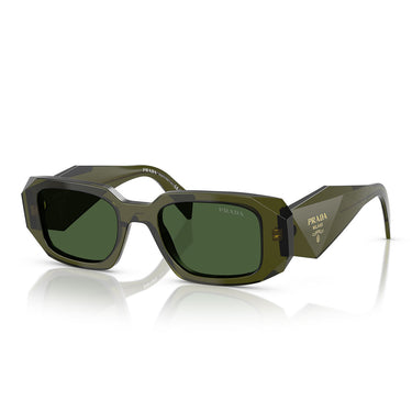 Prada Okulary Przeciwsłoneczne PR17WS 19Z1I0 Butelka Przezroczysta/Ciemna Zieleń Unisex 1
