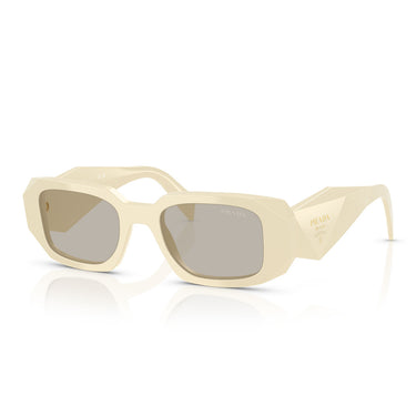 Prada Okulary Przeciwsłoneczne PR17WS 21D5J2 Biały/Jasny Brąz Unisex 2