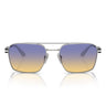 Prada Lunettes de Soleil PR67ZS 1BC06Z Argent/Iris Dégradé Unisexe
