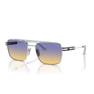 Prada Okulary Przeciwsłoneczne PR67ZS 1BC06Z Srebrny/Iris Sfumato Unisex 2