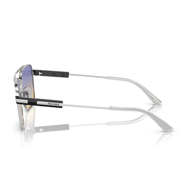 Prada Okulary Przeciwsłoneczne PR67ZS 1BC06Z Srebrny/Iris Sfumato Unisex 3