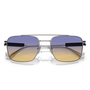 Prada Okulary Przeciwsłoneczne PR67ZS 1BC06Z Srebrny/Iris Sfumato Unisex 5
