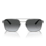 Prada Sunglasses PR67ZS 1BC5W1 Silver/Smoky Gray Unisex Polarized
