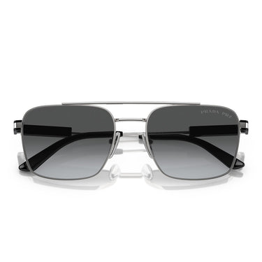 Prada Okulary Przeciwsłoneczne PR67ZS 1BC5W1 Srebrny/Szary Gradient Unisex Polaryzacyjne 5