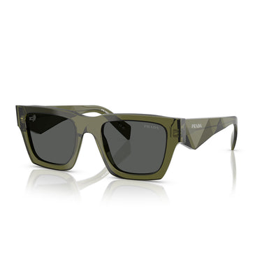 Prada Okulary Przeciwsłoneczne PRA06S 25A40L Zielony Wojskowy Ciemnoszary Unisex 2