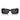 Prada Lunettes de Soleil PRA07S 1AB5S0 Noir/Gris Foncé Unisexe