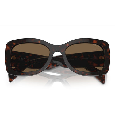 Prada Lunettes de Soleil PRA08S 16N5Y1 Tartarugato-Marron Foncé Unisexe 4