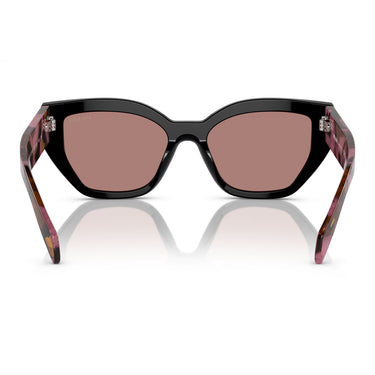 Prada Lunettes de Soleil PRA09S 12O10D Noir-Marron Clair Unisexe 4