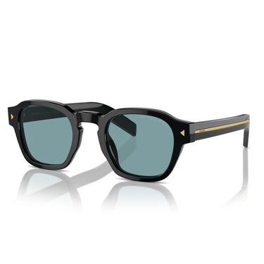 Prada Lunettes de Soleil PRA16S 16K04D Noir-Vert Unisexe Polarisées 1