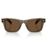 Prada Occhiali da Sole PRA17S 18T70F Terra Trasparente/Marrone Scuro Unisex