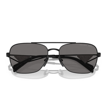 Prada Okulary Przeciwsłoneczne PRA50S 1AB5Z1 Czarny Ciemnoszary Damskie Polaryzacyjne 5