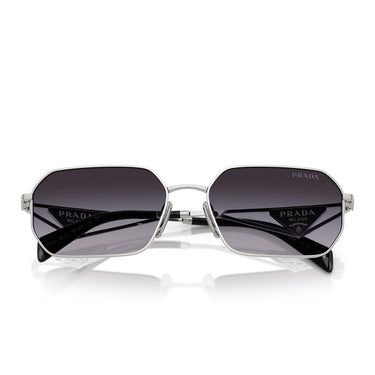 Prada Okulary Przeciwsłoneczne PRA51S 1BC90A Srebrny/Szary Gradient Unisex 5