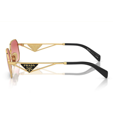 Prada Lunettes de Soleil PRA51S 5AK40C Or-Rouge Dégradé Unisexe 2