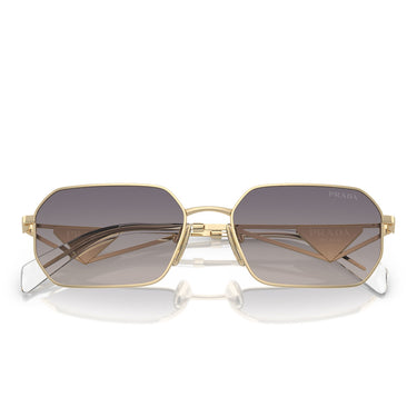 Prada Okulary Przeciwsłoneczne PRA51S ZVN30C Złoto/Niebieski Gradient Unisex 5