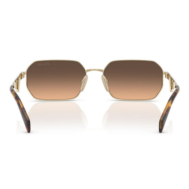 Prada Lunettes de Soleil PRA51S ZVN50C Or-Marron Dégradé Unisexe 4