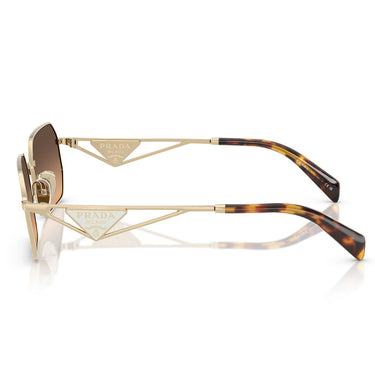 Prada Lunettes de Soleil PRA51S ZVN50C Or-Marron Dégradé Unisexe 3