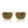 Prada Occhiali da Sole PRA53S 1BK01T Oro Opaco Marrone Scuro Uomo 