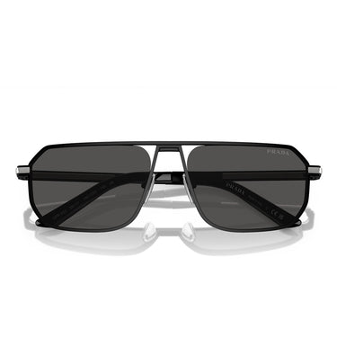 Prada Okulary Przeciwsłoneczne PRA53S 1BO5S0 Czarny Matowy/Ciemny Szary Męskie 5