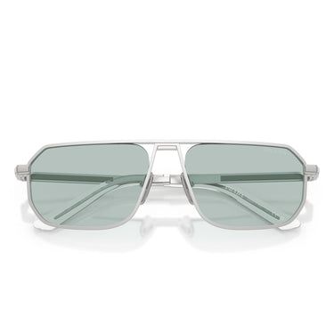 Prada Okulary Przeciwsłoneczne PRA53S 27540N Srebrny Matowy/Niebieski Męskie 5