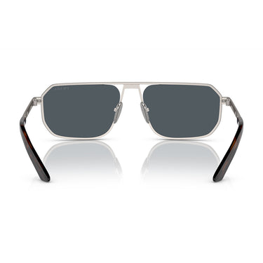 Prada Okulary Przeciwsłoneczne PRA53S 7CQ09T Gunmetal Opaco/Grigio Scuro Męskie 4