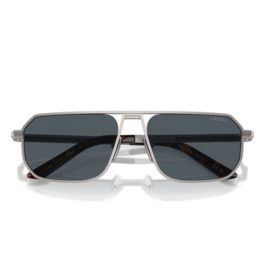 Prada Okulary Przeciwsłoneczne PRA53S 7CQ09T Gunmetal Opaco/Grigio Scuro Uomo 5