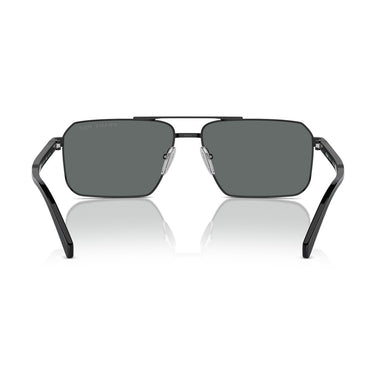 Prada Okulary Przeciwsłoneczne PRA57S 1AB5Z1 Czarny/Ciemnoszary Unisex Polaryzacyjne