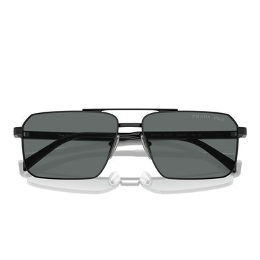 Prada Okulary Przeciwsłoneczne PRA57S 1AB5Z1 Czarny/Ciemnoszary Unisex Polaryzacyjne