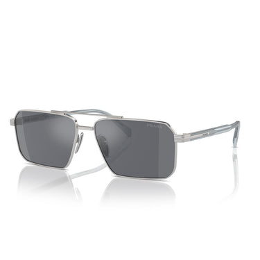 Prada Okulary Przeciwsłoneczne PRA57S 1BC175 Srebrny/Ciemnoszary Unisex