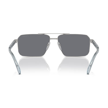 Prada Okulary Przeciwsłoneczne PRA57S 1BC175 Srebrny/Ciemnoszary Unisex