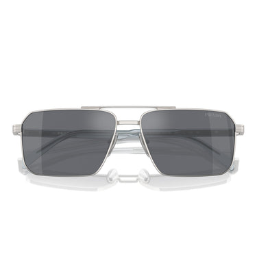Prada Okulary Przeciwsłoneczne PRA57S 1BC175 Srebrny/Ciemnoszary Unisex