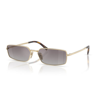 Prada Okulary Przeciwsłoneczne PRA60S ZVN30C Złoto Blado/Niebieski Gradient Srebrne Lustro Damskie 1