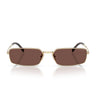 Prada Gafas de Sol PRA60S ZVN80T Oro Pálido Chocolate Negro Mujer 4