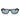 Prada Okulary Przeciwsłoneczne PRB11S 16K60P Czarny Niebieski Unisex