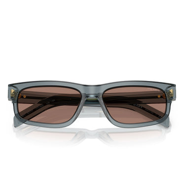 Prada Okulary Przeciwsłoneczne PRB11S 17T05D Oceano Przezroczyste/Brązowe Lustro Unisex 5