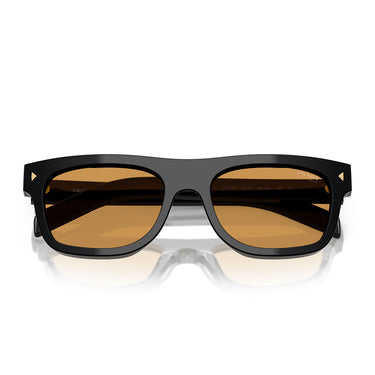 Prada Okulary Przeciwsłoneczne PRB12S 16K60F Czarny/Brązowy Unisex Fotochromatyczne
