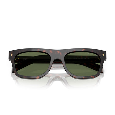 Prada Lunettes de Soleil PRB12S 17N20G Havana/Vert Unisexe Polarisées