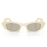 Prada Sunglasses PRB16S 21D5J2 White Milk Light Brown Woman