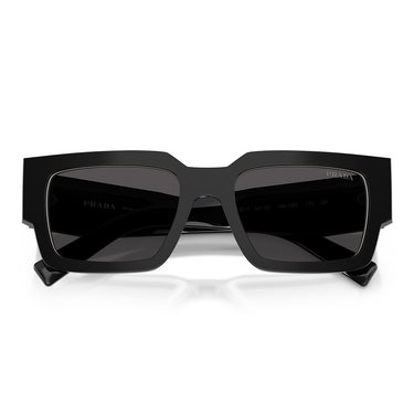 Prada Okulary Przeciwsłoneczne PRB17S 16K08Z Czarny Biały Talk Szary Ciemny Męskie 5