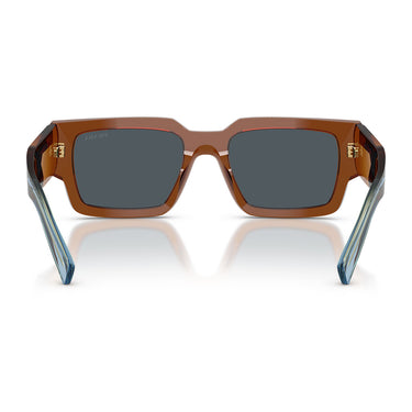 Prada Okulary Przeciwsłoneczne PRB17S 25F70B Czekoladowy/Ciemny Szary Męskie 3