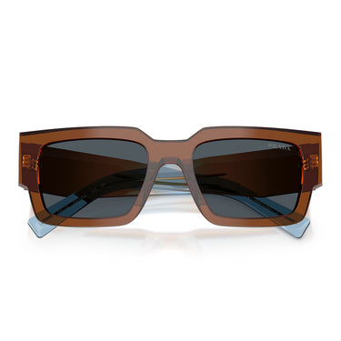 Prada Okulary Przeciwsłoneczne PRB17S 25F70B Czekoladowy/Ciemnoszary Męskie 4