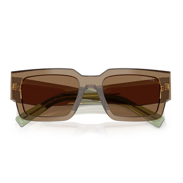 Prada Okulary Przeciwsłoneczne PRB17S 29E90F Terra/Marrone Chiaro Uomo 4